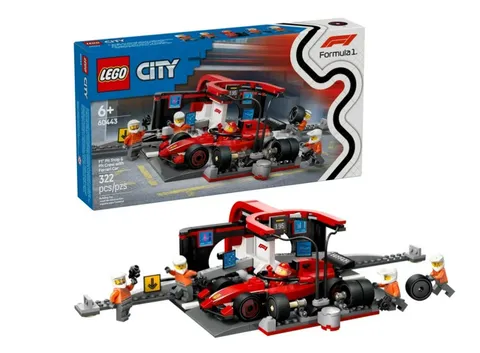 LEGO CITY: F1 Pit Stop & Pit Crew with Ferrari Car (60443)