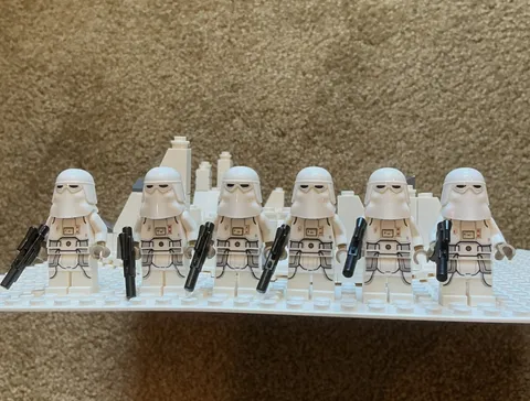 LEGO Star Wars Imperial Snowtrooper Minifigure Lot of 6 Hoth 75320