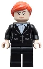 LEGO® Minifigure Super Heroes sh1039 (Pepper Potts - Black Suit, Reddish Orange