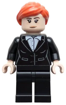 LEGO® Minifigure Super Heroes sh1039 (Pepper Potts - Black Suit, Reddish Orange
