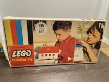 Vintage LEGO Samsonite No. 285 Building Set Box & Parts Incomplete 1966