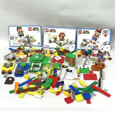 LEGO Super Mario Mixed Set Lot Pieces Parts Bricks Scan Tiles Interactive Mario