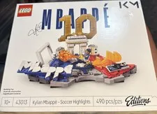 LEGO Editions Kylian Mbappe Soccer Highlights Building Set 43013 490 Pieces NEW