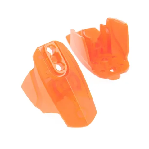 2x LEGO Bionicle Hero Factory Armor Size 5 Trans Neon Orange Tank 90639