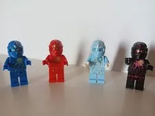 LEGO NINJAGO NRG, KAI, JAY, ZANE, COLE MINIFIGURES
