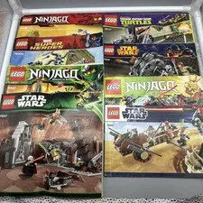 Lego Instructions Booklet Lot Star Wars Marvel Ninjago 75017 75040 9496 2518