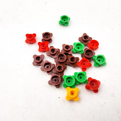 Lego Bricks 1x1 Flower Stud Lot of 22 pieces Replacement Parts Mixed Colors
