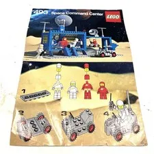 Vintage Lego Space Command Center 493 Instruction Manual 1979