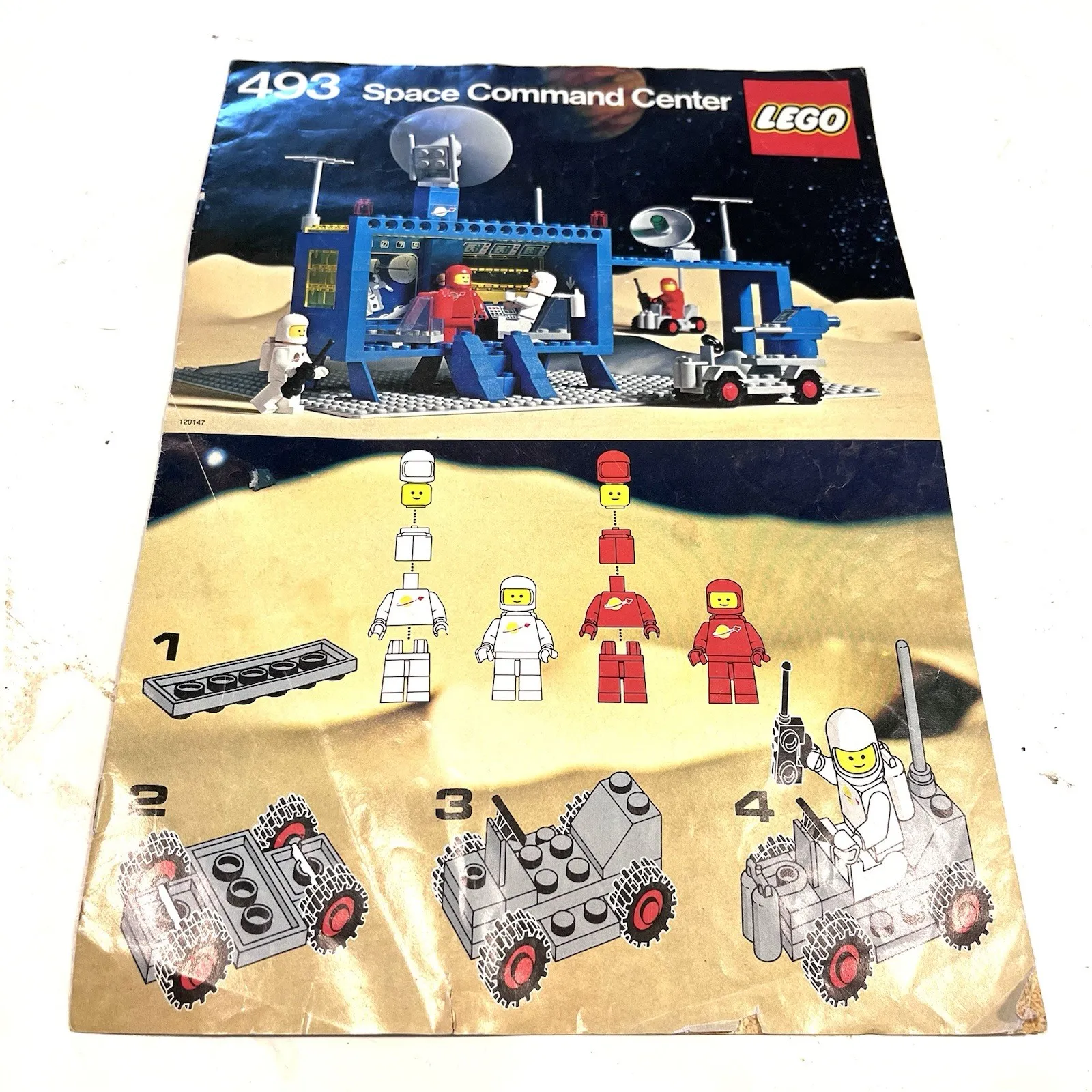 Vintage Lego Space Command Center 493 Instruction Manual 1979