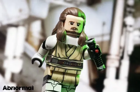 LEGO Star Wars Abnormal Custom Armored Qui Gon Jinn Variant Pad Minifigure NEW