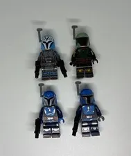 4 Rare Star Wars Lego Minifigures *PERFECT CONDITION* Only Mandolorian Lot