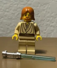 LEGO Episode II Obi-Wan Kenobi w/o headset 2002 sw0055a w lightsaber