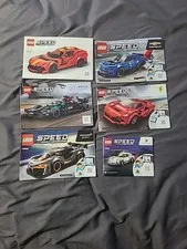 Lego Speed Champions Instruction Booklet Lot Of 6