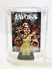Star Wars Lego Ewok Minifigure In Case With Custom Back