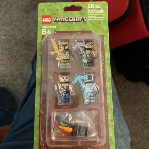 Lego Minecraft 853610 Minifigure Accessory Skin Pack Sealed Plas Loose From Back