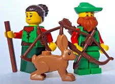 LEGO Castle Forestman girl MINIFIGURE rabbit knights Viking 31168 10305 10332