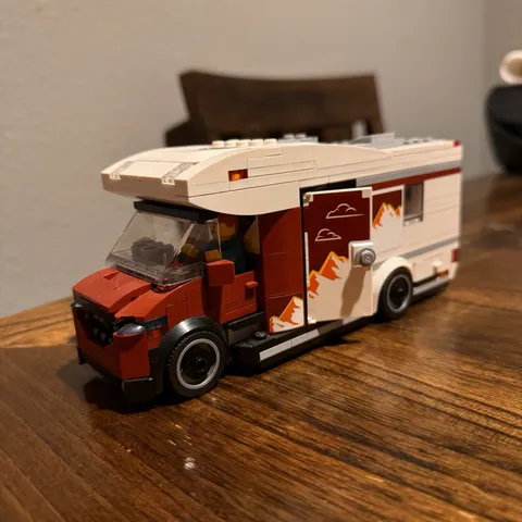 LEGO CITY: Holiday Adventure Camper Van (60454) WITH ADDED PARTS!