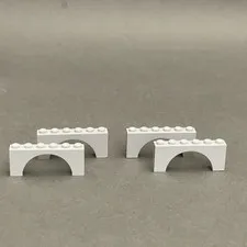 Lego 3307 Light Blue Gray Replacement Parts Pieces Lot of 4