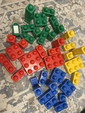 LEGO Duplo Primo Baby Lot of 57 Bricks Blocks Converter & Building Plate 