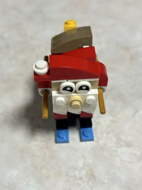 LEGO Set (30580) Santa Claus Holiday & Event Brick Built Figure Skiing