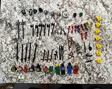 LEGO Castle Knights' Kingdom Bulk Lot Minifigure Weapons & Accessories