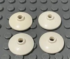 LEGO  Four 2x2 White Radar Dish