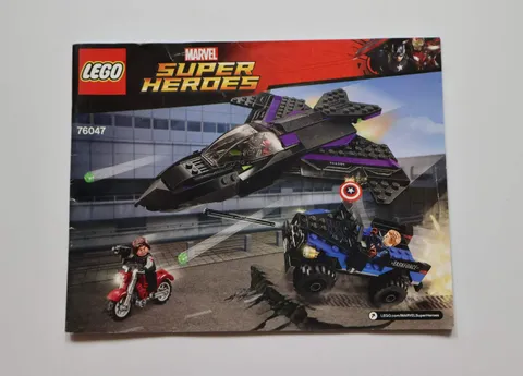 LEGO® Marvel 76047 Black Panther Pursuit Instruction Manual Only!