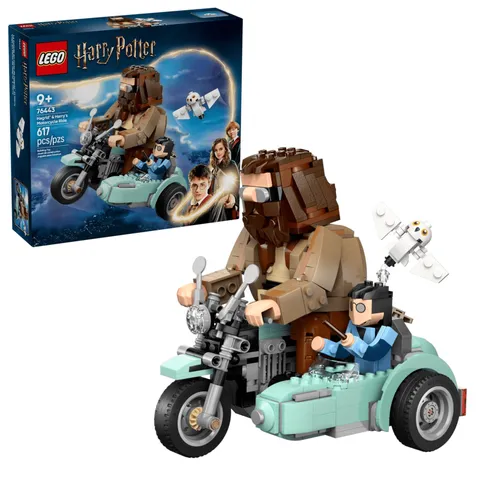 LEGO Harry Potter Hagrid & Harry's Motorcycle Ride Set 76443, 617 Pieces