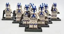 Lot of 11 Lego Star Wars Legion Clone Trooper w/ Blasters & Stands