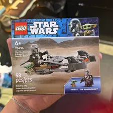 LEGO Star Wars 75436 Mandalorian & Grogu Speeder Bike 58pc The Mandalorian