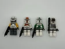 Custom Lego Star Wars TCS/Classic Clone Commanders Delta Squad Decaled