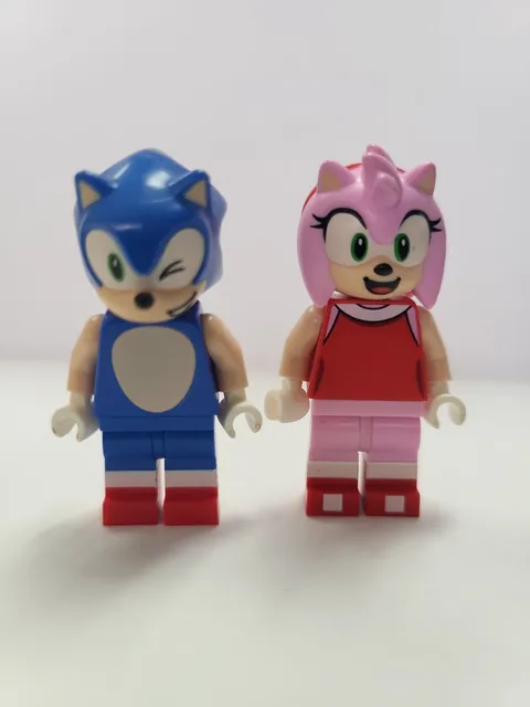 Lego Sonic the Hedgehog & Amy Rose Minifigures