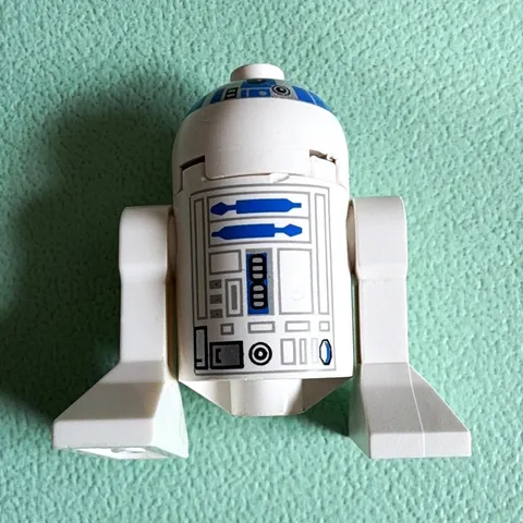 LEGO Star Wars R2-D2 Droid Minifigure Figure, Plastic (White/Blue Print)
