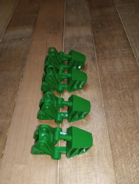 4 Bionicle Lego 32475 Green Foot Feet Vahki style Genuine Lego Parts WYSIWYG IRL