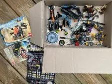 Vintage LEGO Bionicle Parts & Figures Lot – 2001 Era – Manuals Included