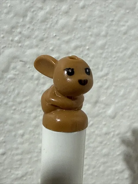 LEGO 18852 Rabbit Bunny MED NOUGAT Baby Sitting w/ Black Eyes & Black Nose Print