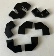 Lego 8x New Pieces Tile 2x2 Corner w/ Cut Corner BLACK #27263