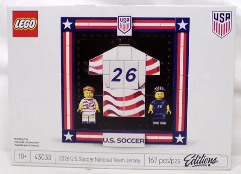 LEGO Editions 43033 2026 US Soccer National Team Jersey Set New Sealed