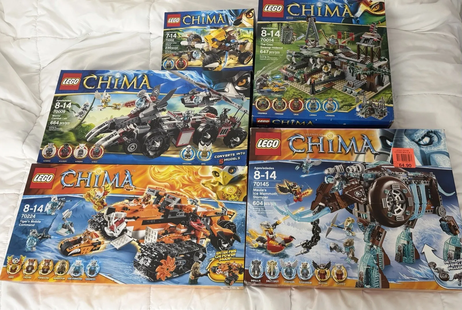Lego Legends of Chima Brand New Sealed with Original Box's Lot