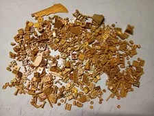 LEGO BULK LOT OF 660 PEARL GOLD SPECIALTY PIECES