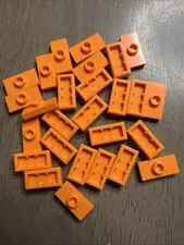 LEGO 15573 Orange Plate Modified 1x2 Stud Groove Bottom Stud Holder Jumper 29pc