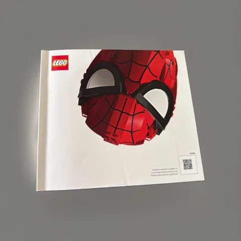LEGO Marvel SpiderMan 76285 Mask Instruction Manual Only