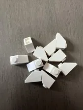 LEGO 3040 White Slope 45 2 x 1 - 11 Pieces
