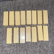 Lego 2454 Block Wall Pillar Columns 1x2x5  Lot of 15 Tan