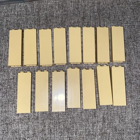 Lego 2454 Block Wall Pillar Columns 1x2x5  Lot of 15 Tan