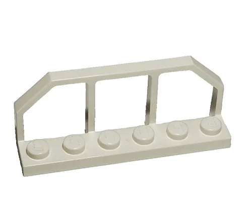 White Lego Ranch Hand Truck Bumper 6583 58494 1x6 with Train Wagon End / Fence