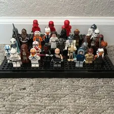 LEGO Star Wars Minifigure Lot Chewbacca Princess Leia R2-D2 Figures