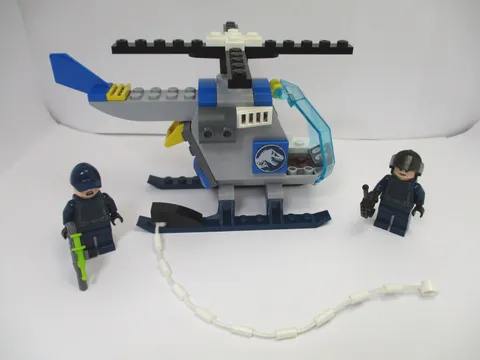 LEGO Pteranodon Escape (10756) Parts Jurassic World Helicopter + 2 Minifigures