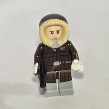 Lego Star Wars Minifigure: sw0709 Han Solo Parka, Dark Brown Coat - Set 75138 1B