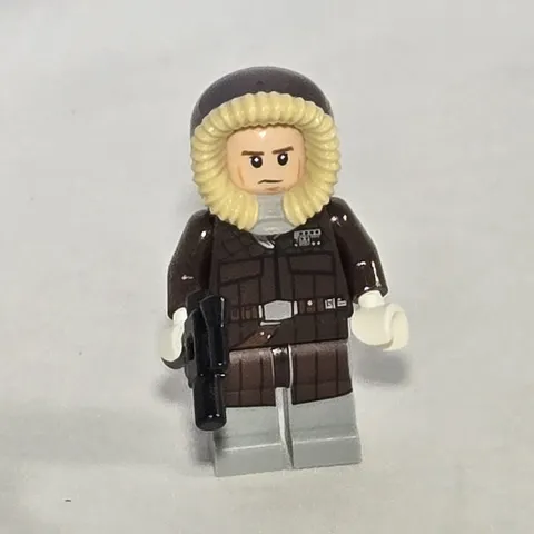 Lego Star Wars Minifigure: sw0709 Han Solo Parka, Dark Brown Coat - Set 75138 1B